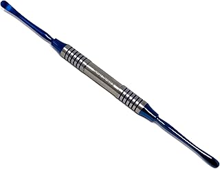 Dental FREER Nasal Sinus Lift Periosteal Elevator Hollow Handle Elevator Sharp/Blunt Ends, Stainless Steel Blue Titanium Coated Double Ended Surgical Dental Instruments