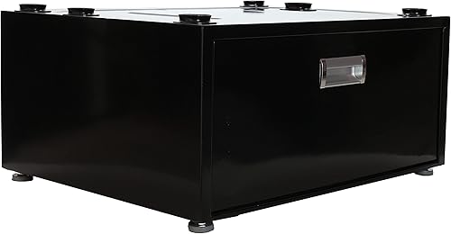 Miniatura 3 de Equator Pedestal de lavandería con cajón (negro)