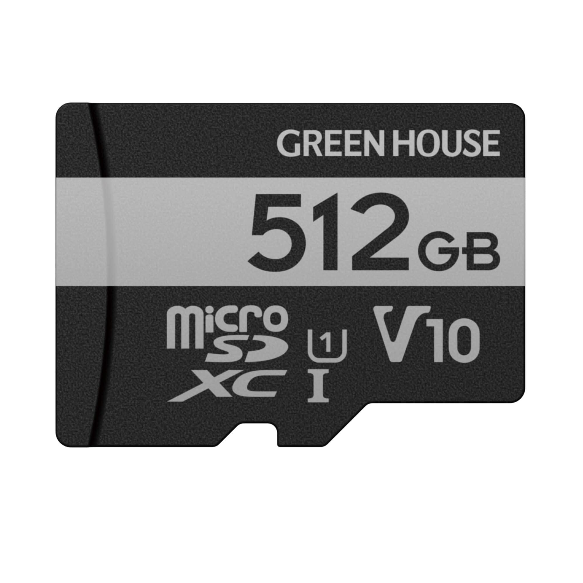 Amazon | グリーンハウス microSDXCカード 512GB 高速 Class10
