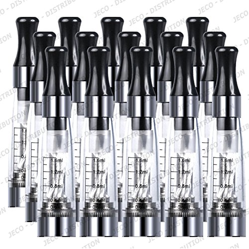 Atomisers clearomisers CLAIR TRANSPARENT CE4 Compatible EGO T - LOT DE 15 Atomiseurs Clearomiseurs - Sans tabac - Sans nicotine