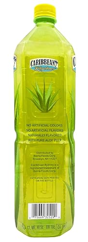 Miniatura 3 de Caribbean Rhythms Aloe Vera Drink with Aloe Pulp, Pineapple, 1.5L