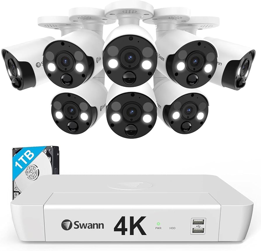 Amazon.com: Swann 4K UHD Security Camera System, 8 Channel NVR