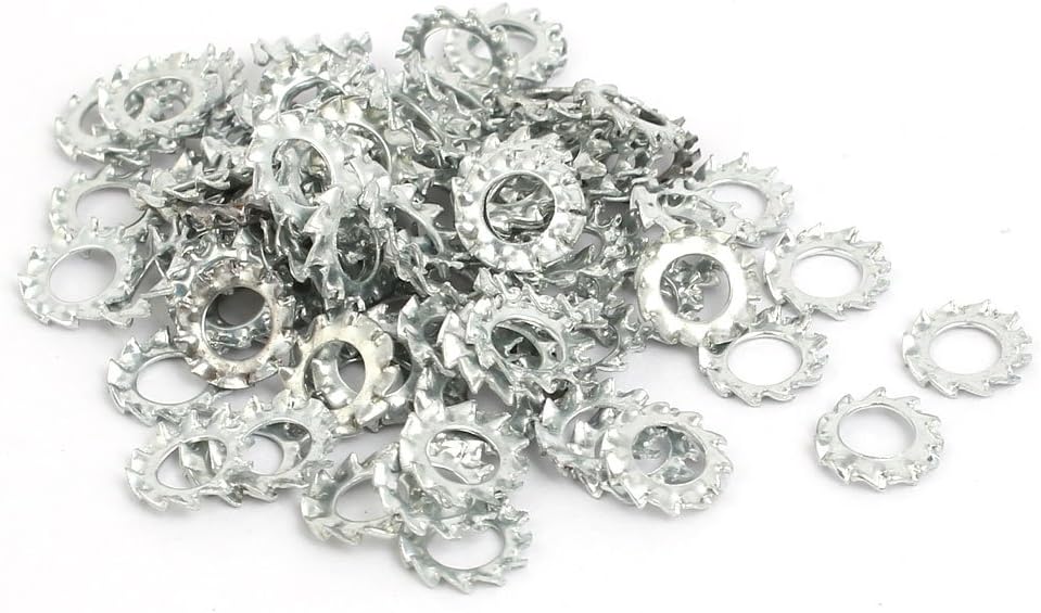 4mm Inner Quality Parts Dia Carbon Steel Zinc Plated External Serrated Lock Washer 100pcs Model:22as184qo715