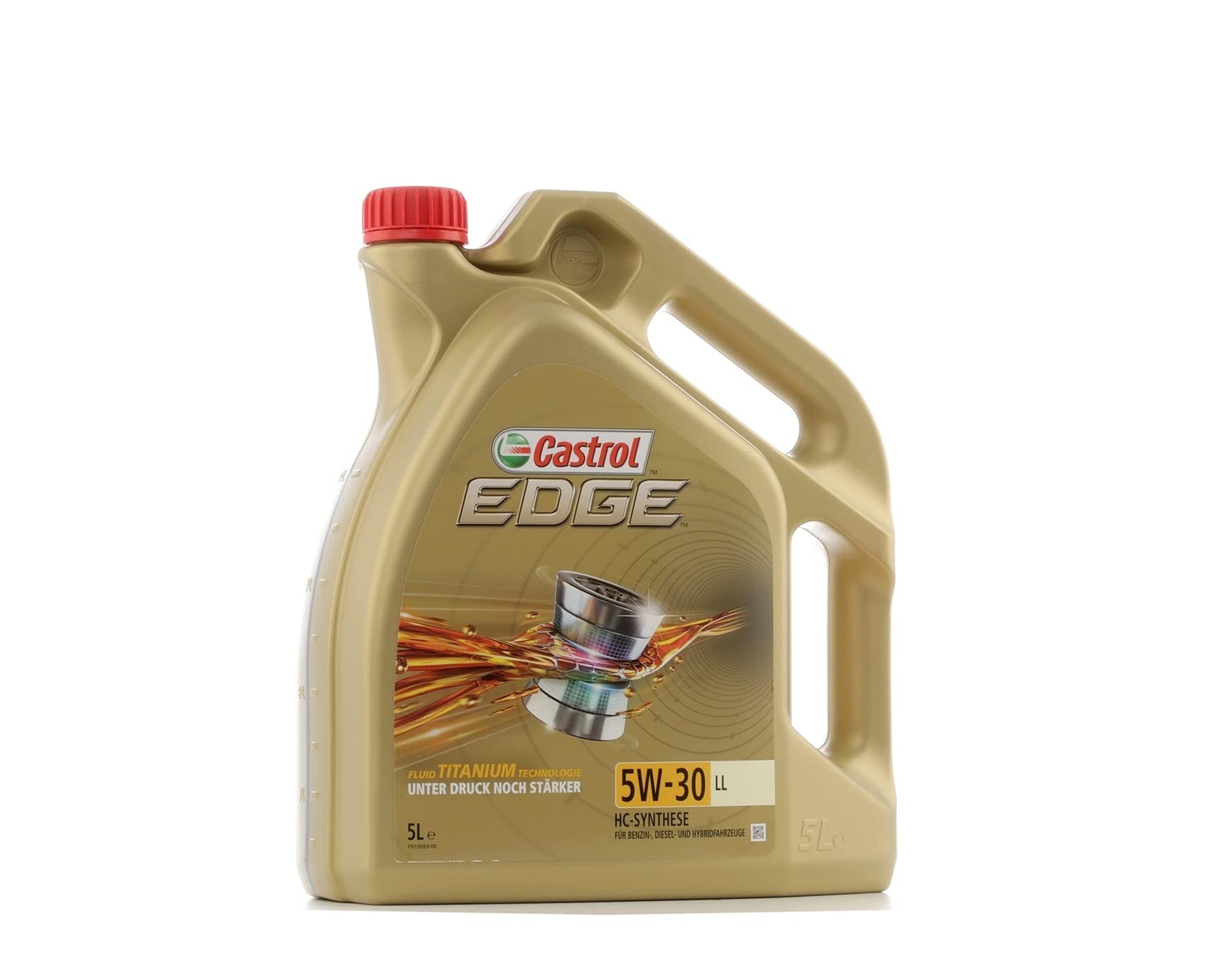 Castrol 1845033 15669D Motoröl Edge TI 5W-30 LL 5-Liter, Braun