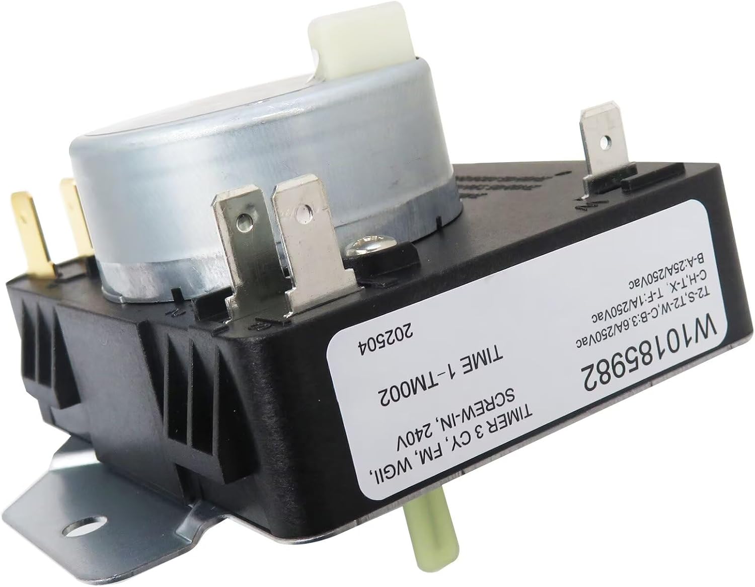 W10185982 Dryer Timer Replacement Compatible for Whirlpool Dryer Model MEDC215EW1 MEDC300BW0, Replace for WPW10185982 1546812 AH2352169 GruDawu Update