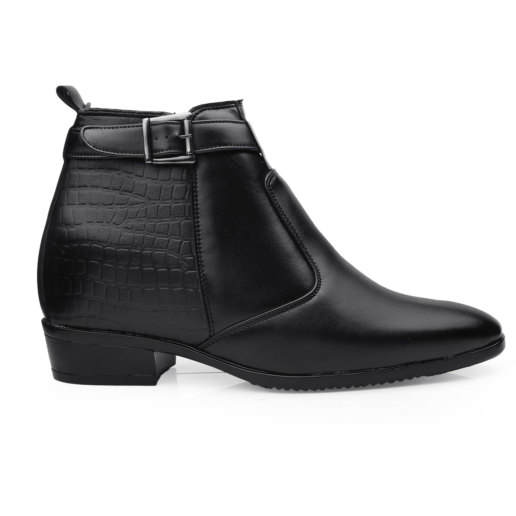 bxxy Men's 9 Cm Hidden Height Increasing Faux Leather Material with Casual Formal Slipon Boot.-picture-34