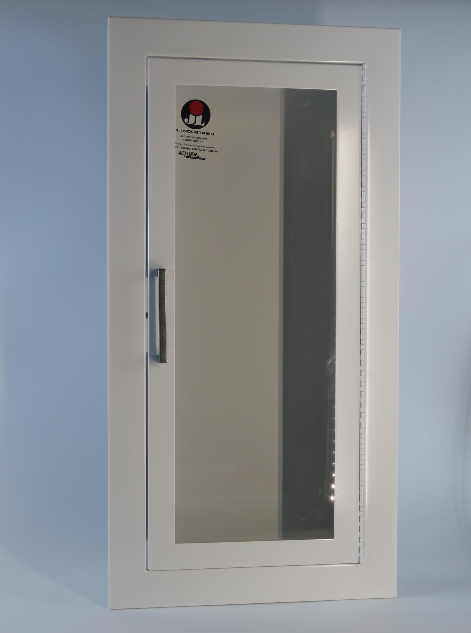 J L Industries 1015F10 Ambassador Full Glass Fully Recessed Flat Trim Cabinet