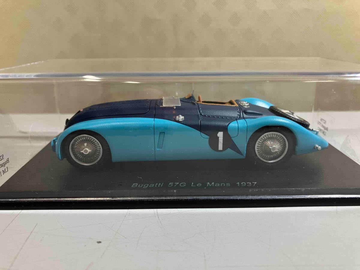 Amazon | 本体 Spark model 1/43 Bugatti 57G Le Mans 1937#1 R