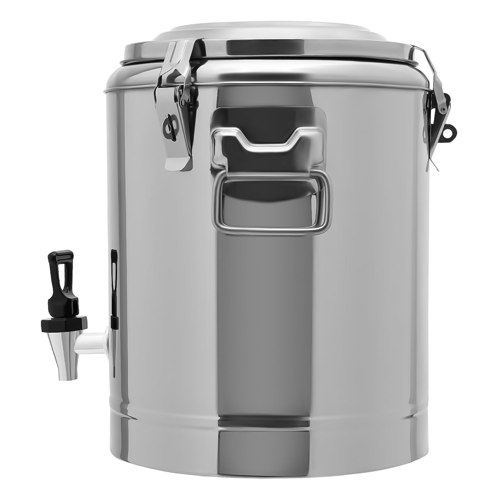 Conteneur thermique 14 l avec robinet en acier inoxydable avec poignées et couvercle pour boissons