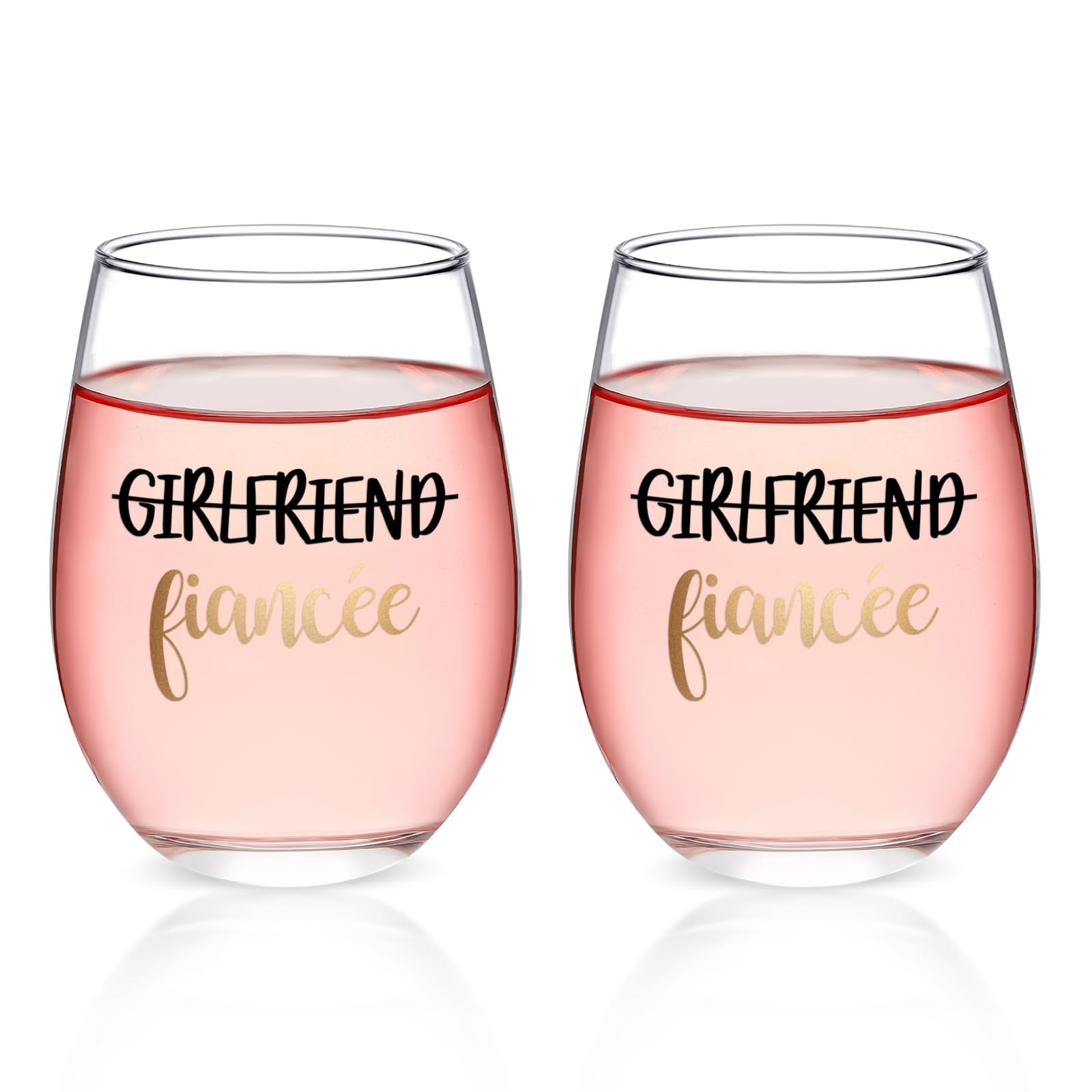 Cadeaux de fiançailles pour couples : verres Fiancee 500ml