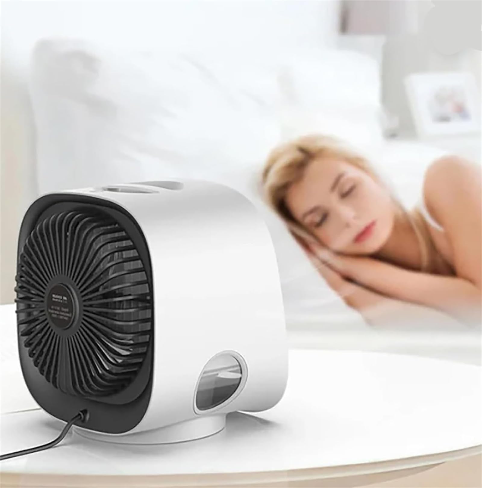 Oribreeze - Aire acondicionado, enfriador de aire Oribreeze, aire acondicionado portátil, enfriador de aire evaporativo para el hogar, oficina, dormitorio (blanco)