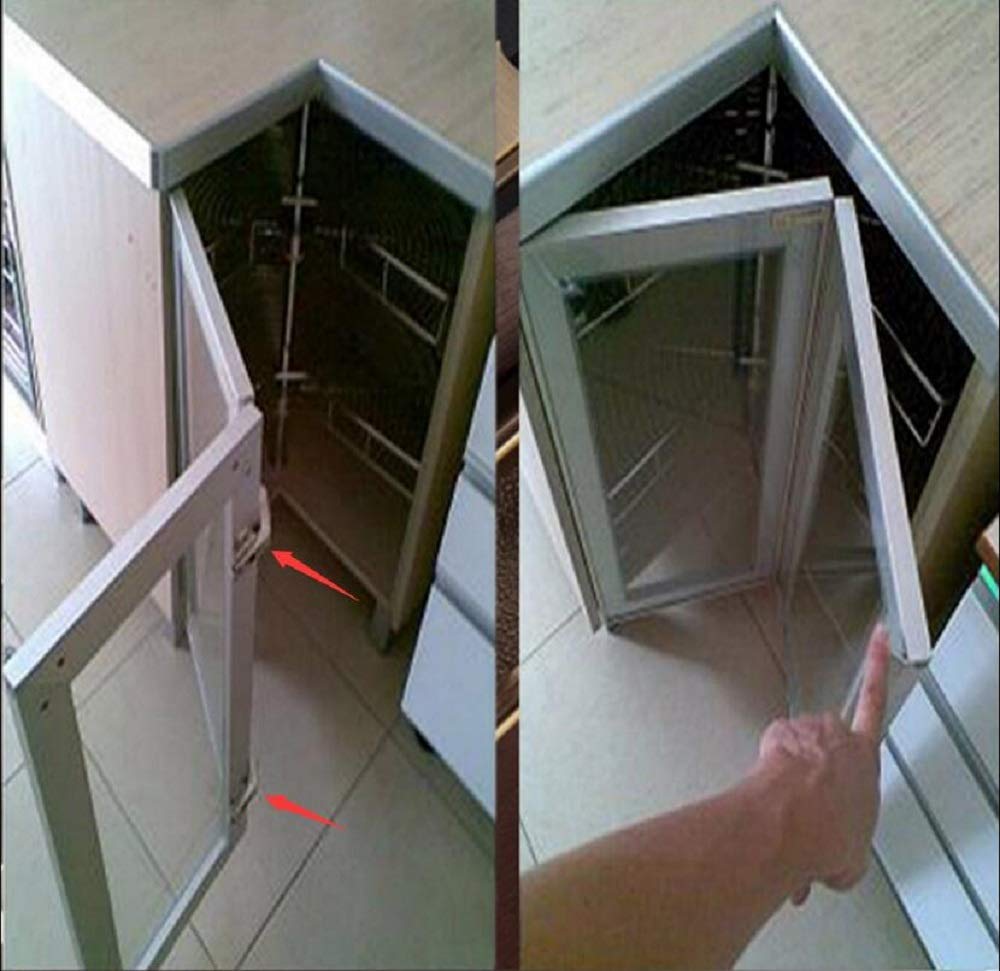 Cerniera angolare a 135 gradi con anta angolare pieghevole a vite cerniera nascosta combinazione di mobili da cucina cerniera ad angolo 2 pezzi