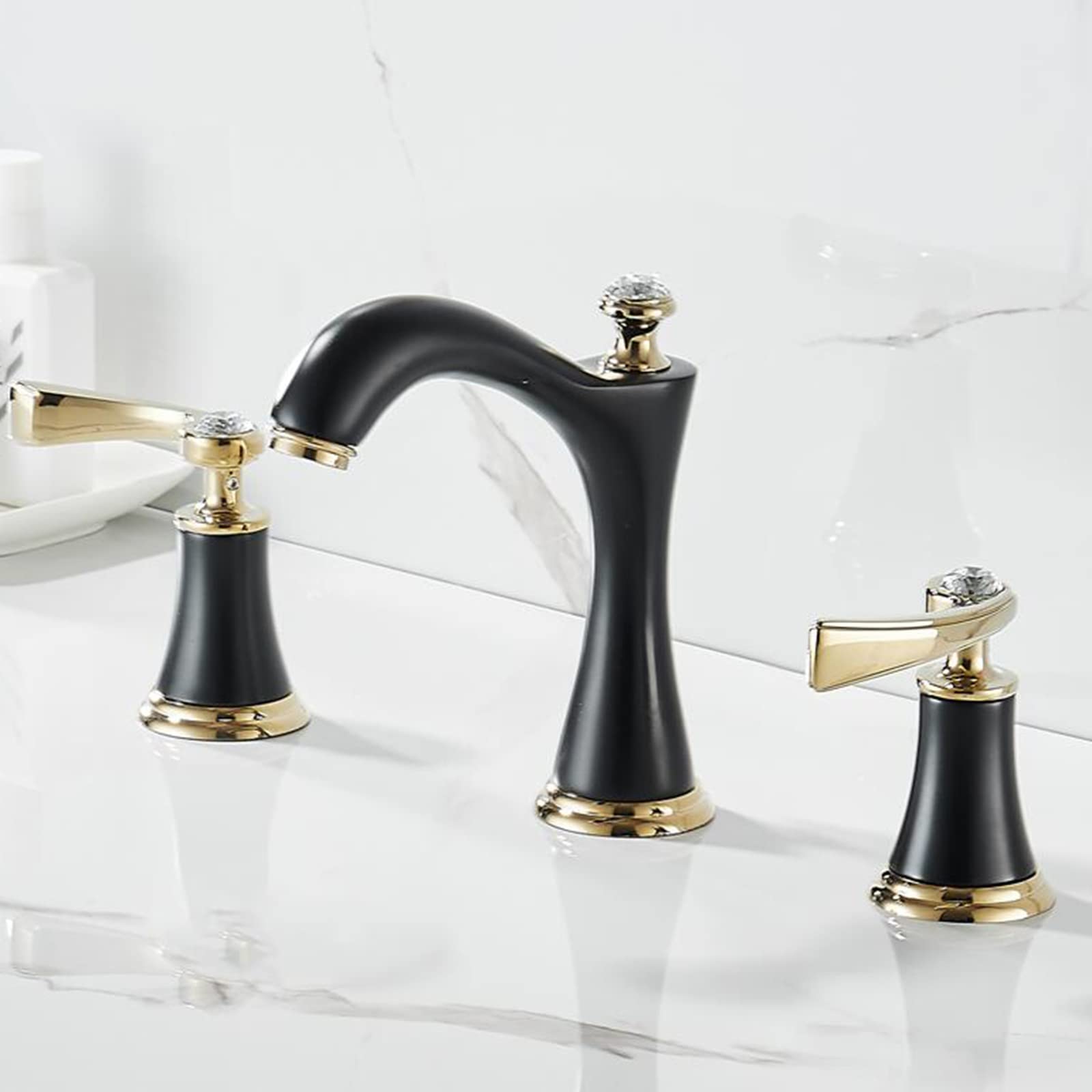 Hansgrohe AXOR Citterio C Mezclador De 3 Agujeros Para Lavabo 125, Con