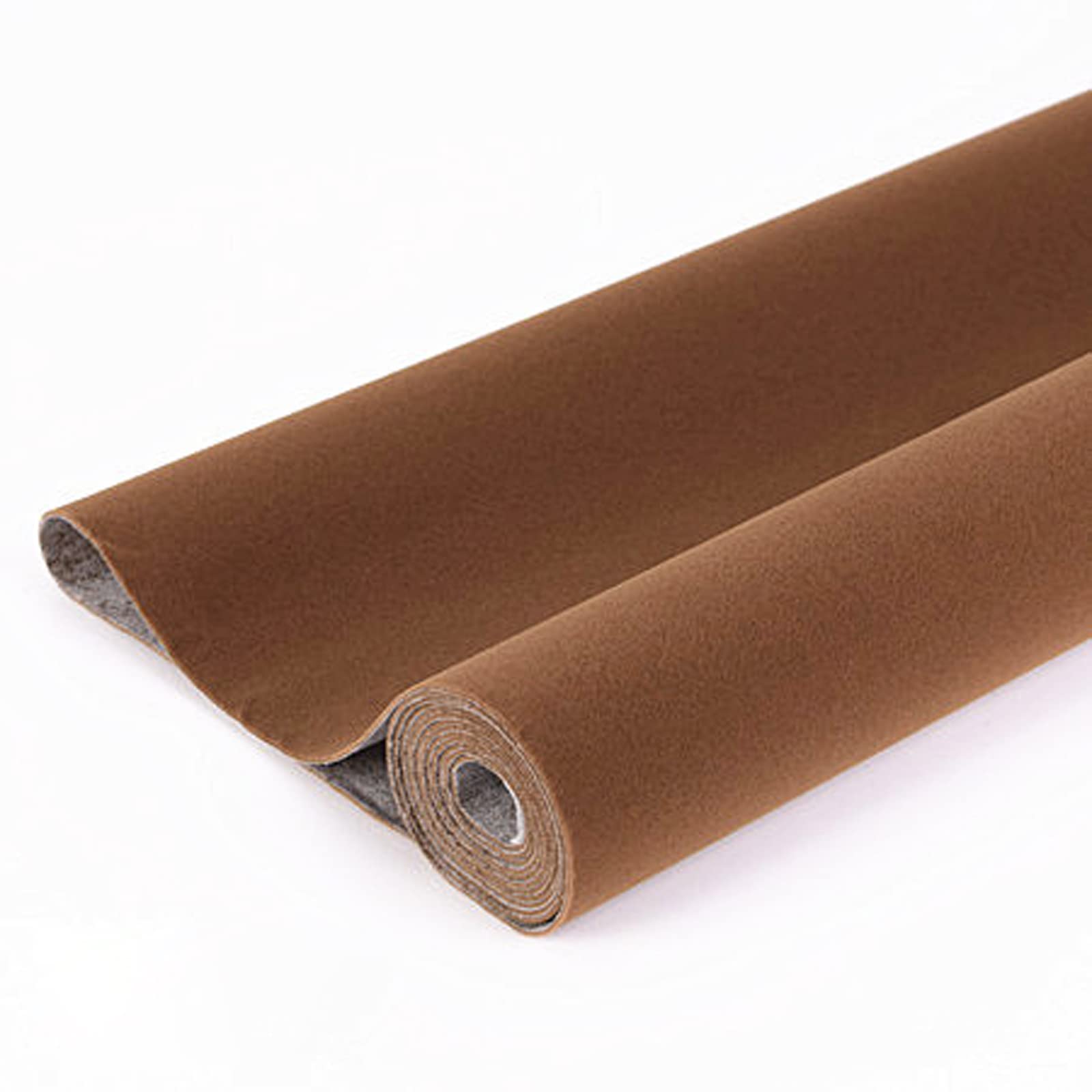 Self Adhesive Felt Fabric Selbstklebendes Filzaufkleberpapier 1,5 m x 0,5–2 m, hell- und Dunkelbraun, for Bastelarbeiten und Dekorationen(Light Brown,1.5 * 2m)