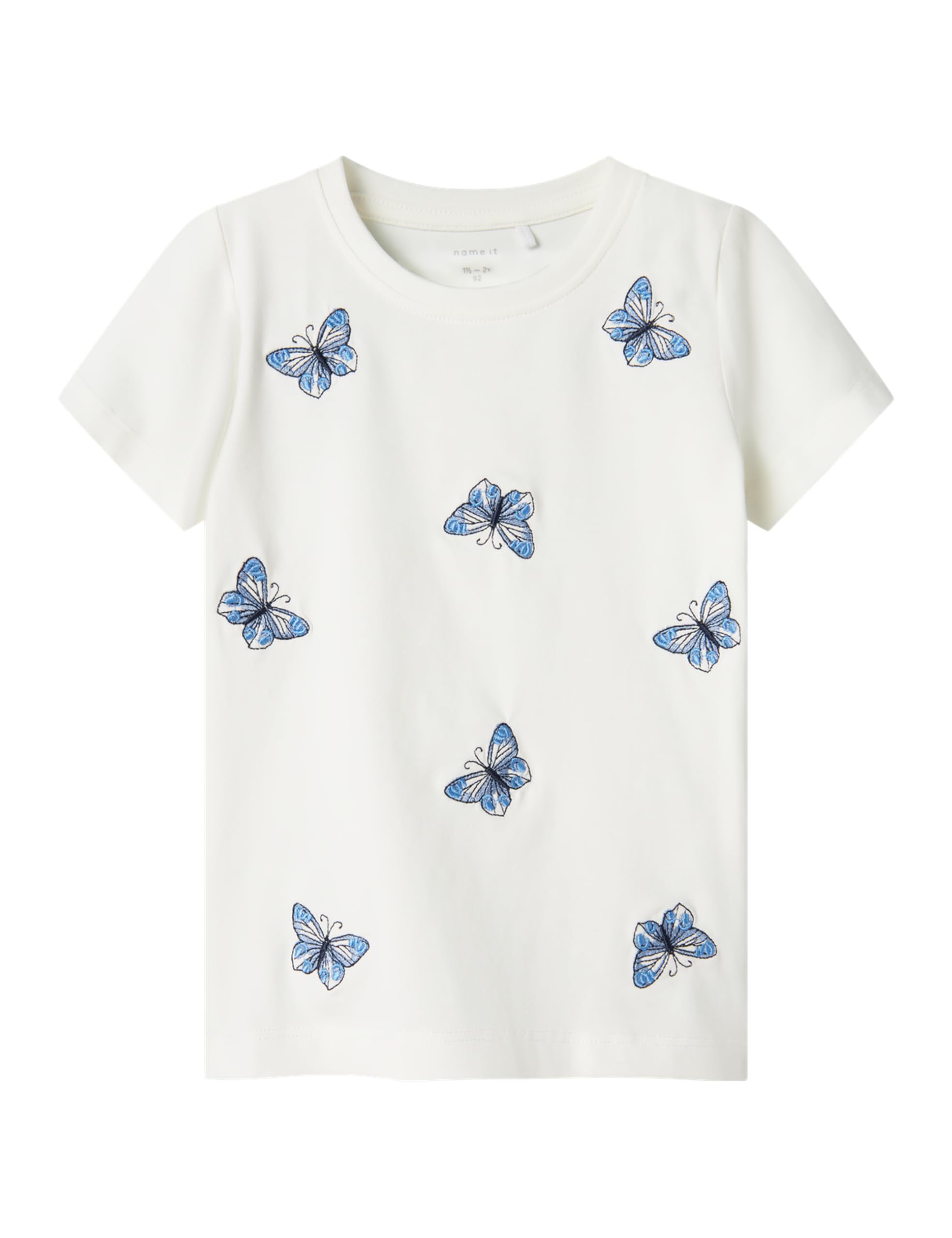 NAME IT Dziewczęcy Nmfdenys Ss Top, Cloud Dancer, 92