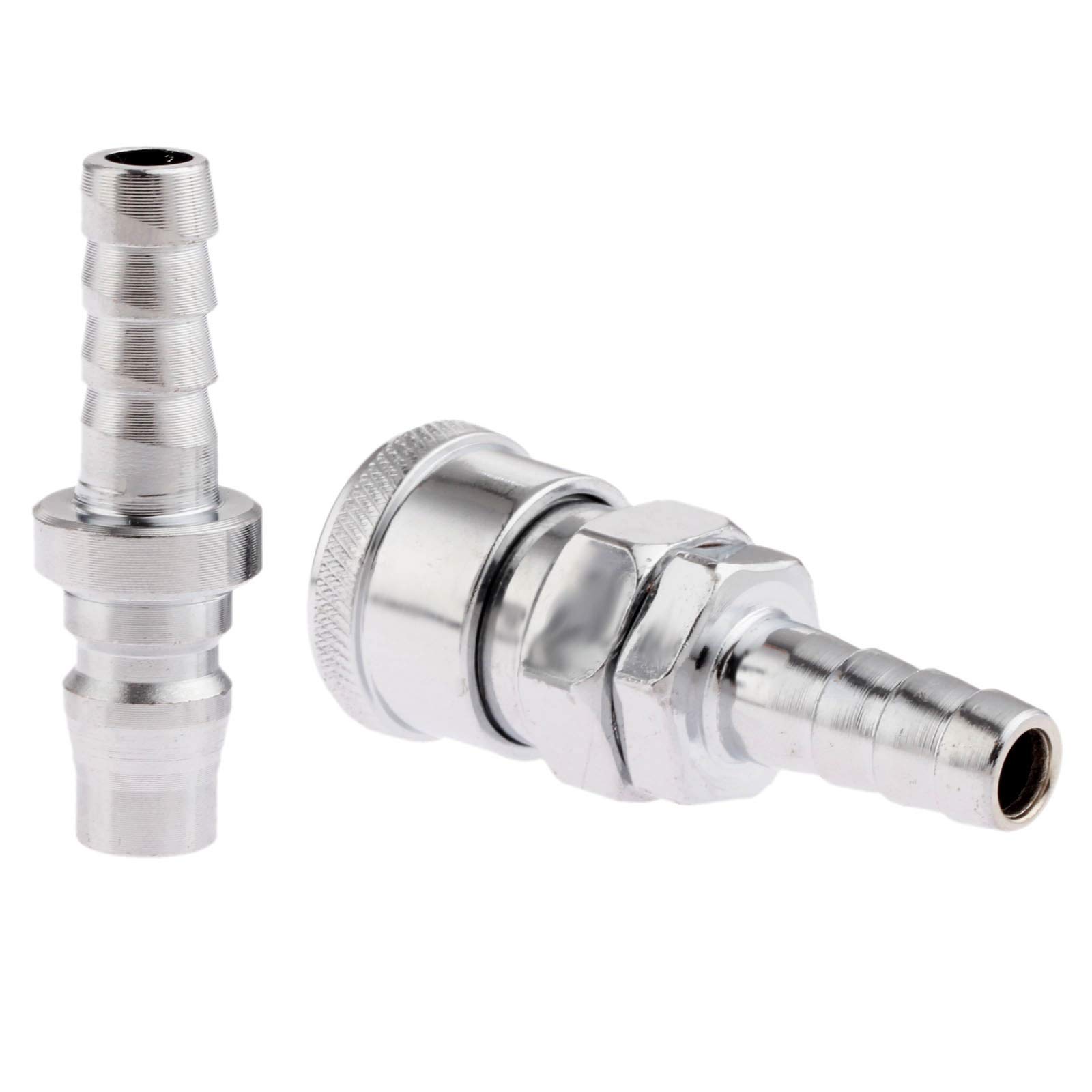 Conexión de Manguera, jardín rápida 2 Piezas Accesorios neumáticos Hierro Conector compresor línea Aire Euro Acoplador Hembra liberación 1/4"