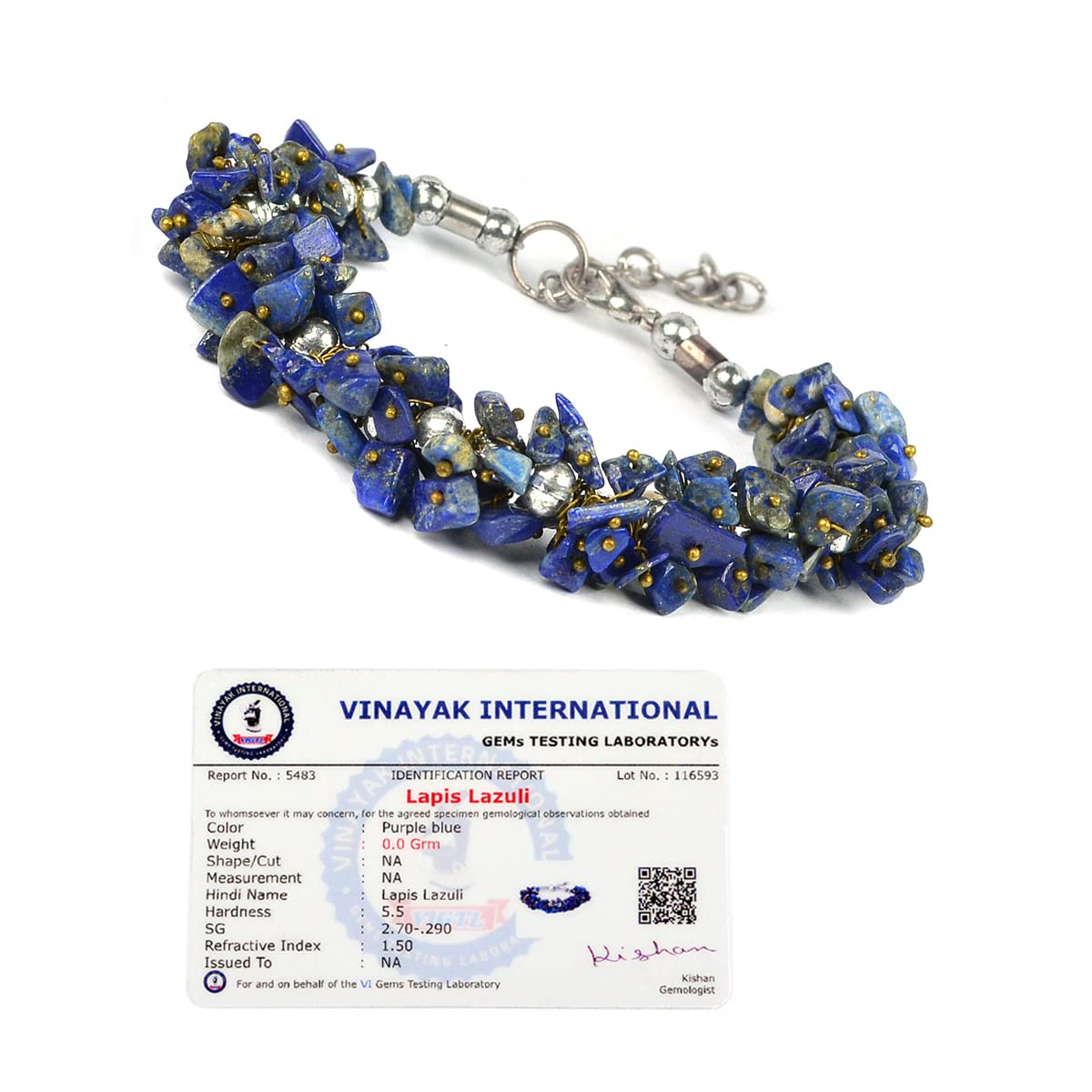 Crystu Certified Lapis Lazuli Bracelet Reiki Healing Crystal Stone Chip Bracelet, Charged By Reiki Grandmaster & Vastu Expert For Unisex Adult (B09SZ1TV89) Amazon Price History, Amazon Price Tracker