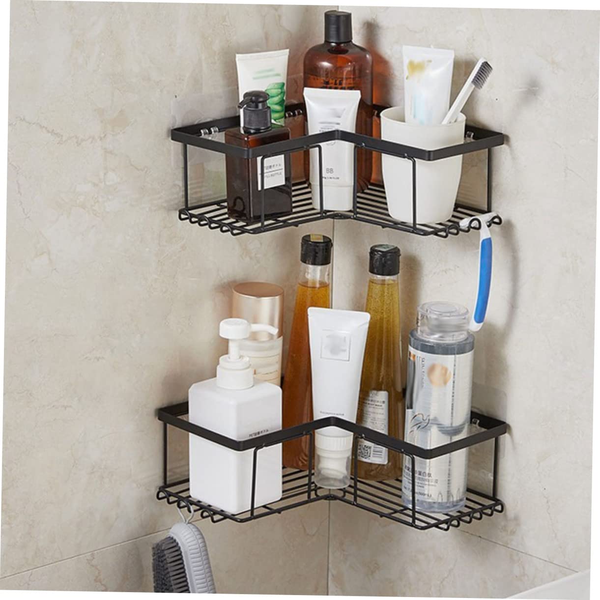 2pezzi Doccia Organizer Mensole Per Doccia Angolare Mensole Nere Per Organizer Angolare Per Mensole Per Per Piccola Mensole Mensole