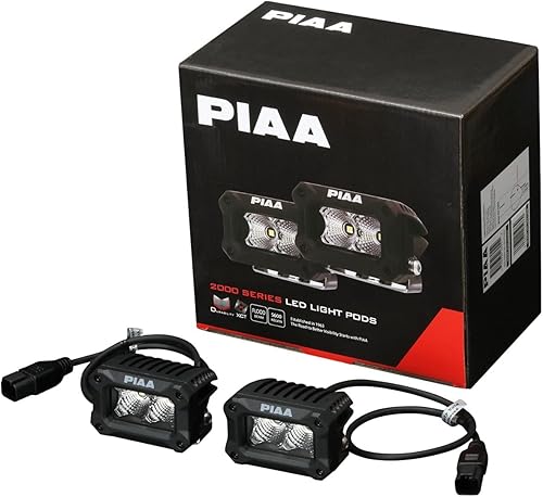 Piaa Kit de luz LED serie 2000, haz de inundación, blanco (25-02303)