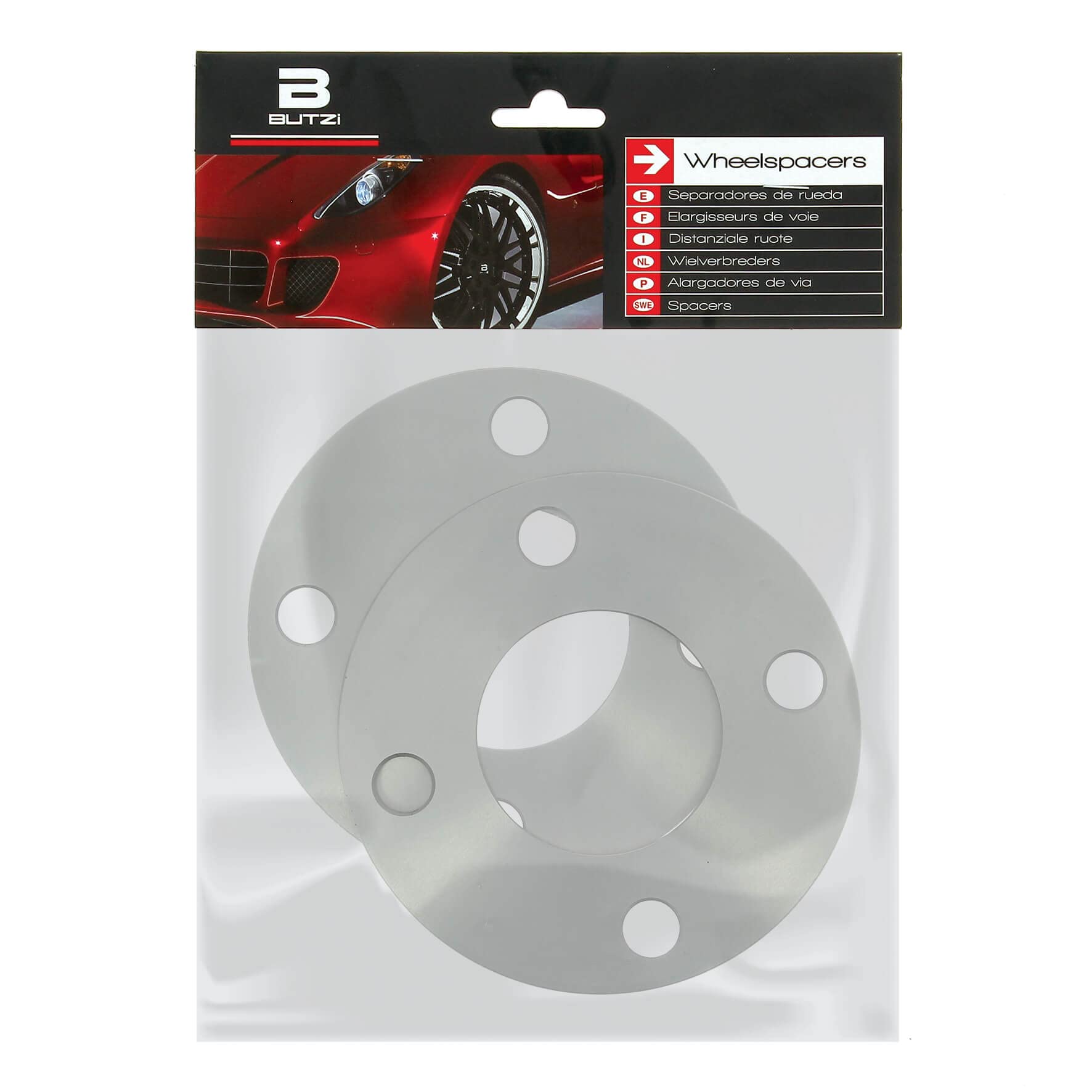 S SUMEX Separadores de Rueda 2 Piezas de Grosor 5mm Anclaje 4x100 Buje 57,1 Sin Tornilleria