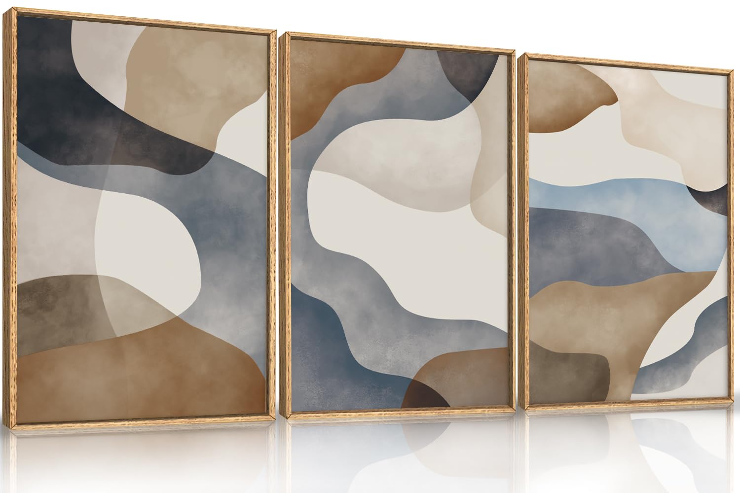 Amazon.com: Aryroi Large Abstract Watercolor Block Framed ...