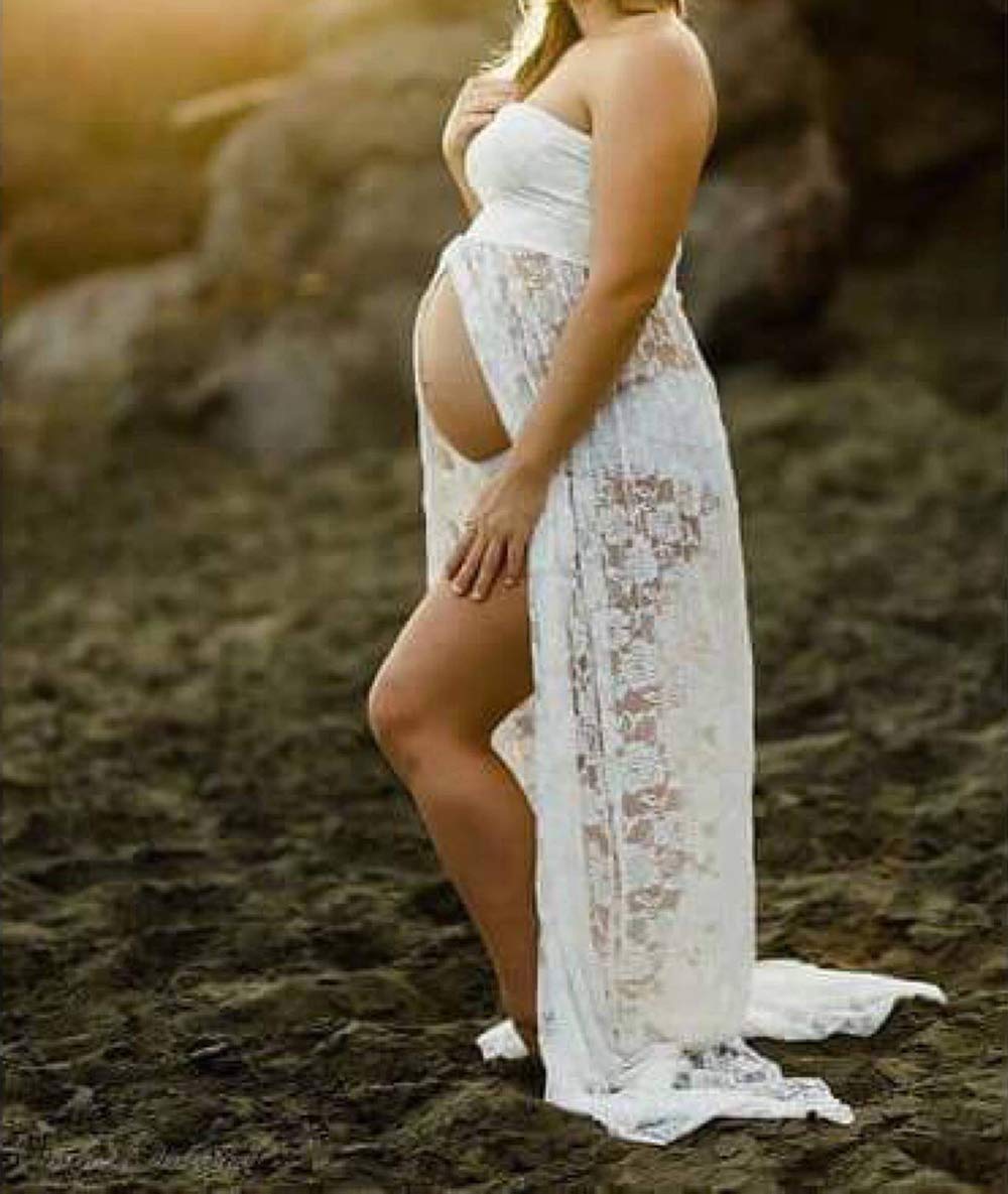 Mujer Embarazada Largos Vestido de Fiesta Faldas Fotográficas de Maternidad Apoyos De Fotografía Vestidos de Maternidad