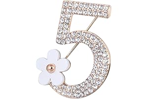Chanel CC Pearl Chain Pin with Crystal Pendant Brooch Pin