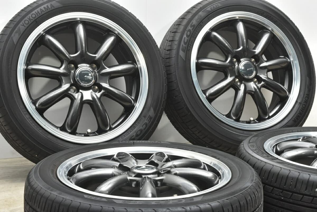Amazon | 中古 タイヤホイール 4本セット 15インチ 5.5J +43 175/55R15 