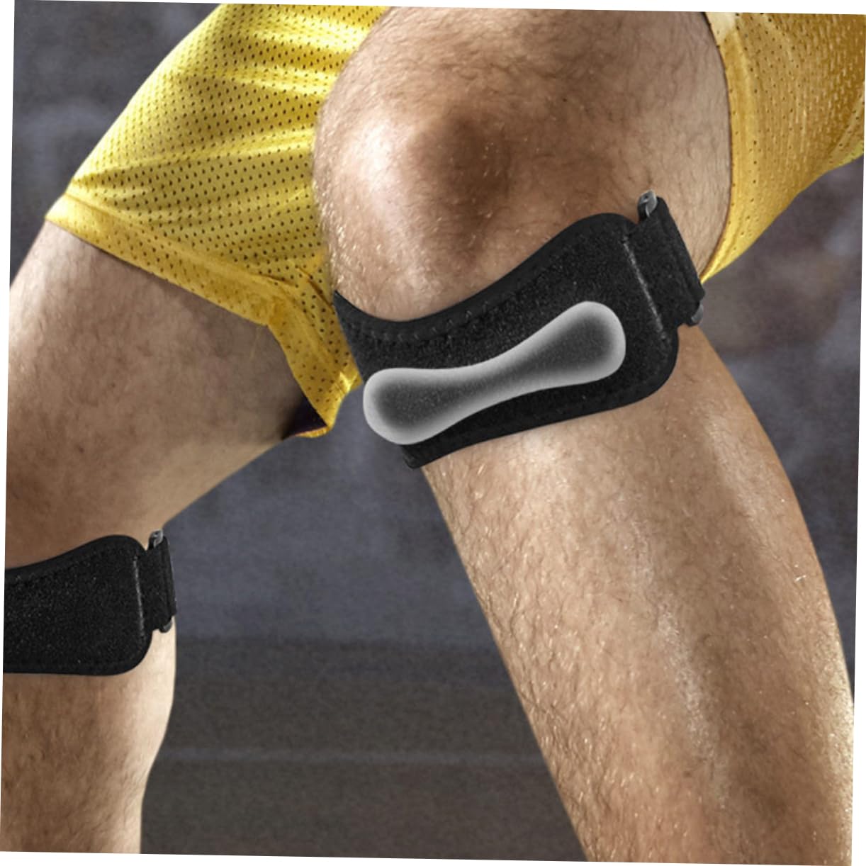 GLEAVI Sports Knee Protector Hot Pressed Silicone Pad Comfortable Patellar Kneepad