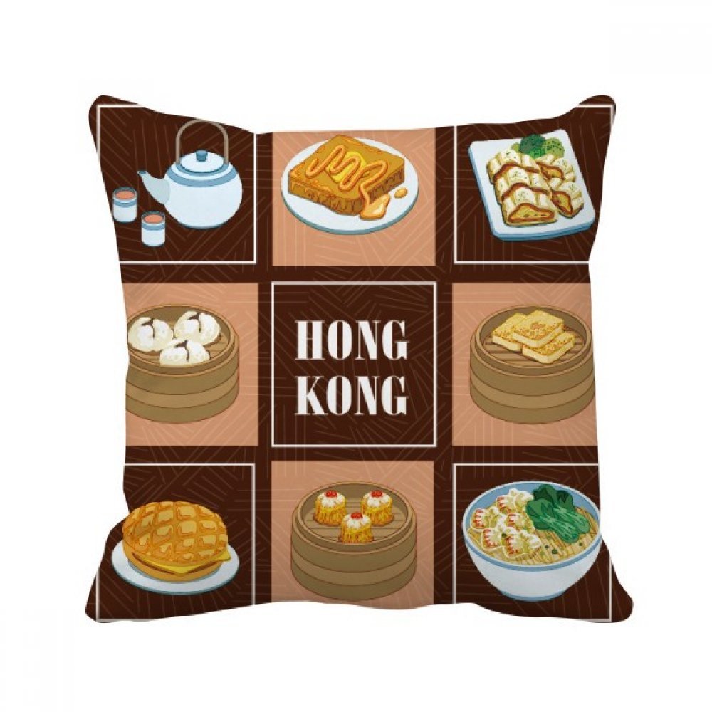 Coussin style de Chine dim sum multicolor 40x40cm avec insert, finitions haut de gamme