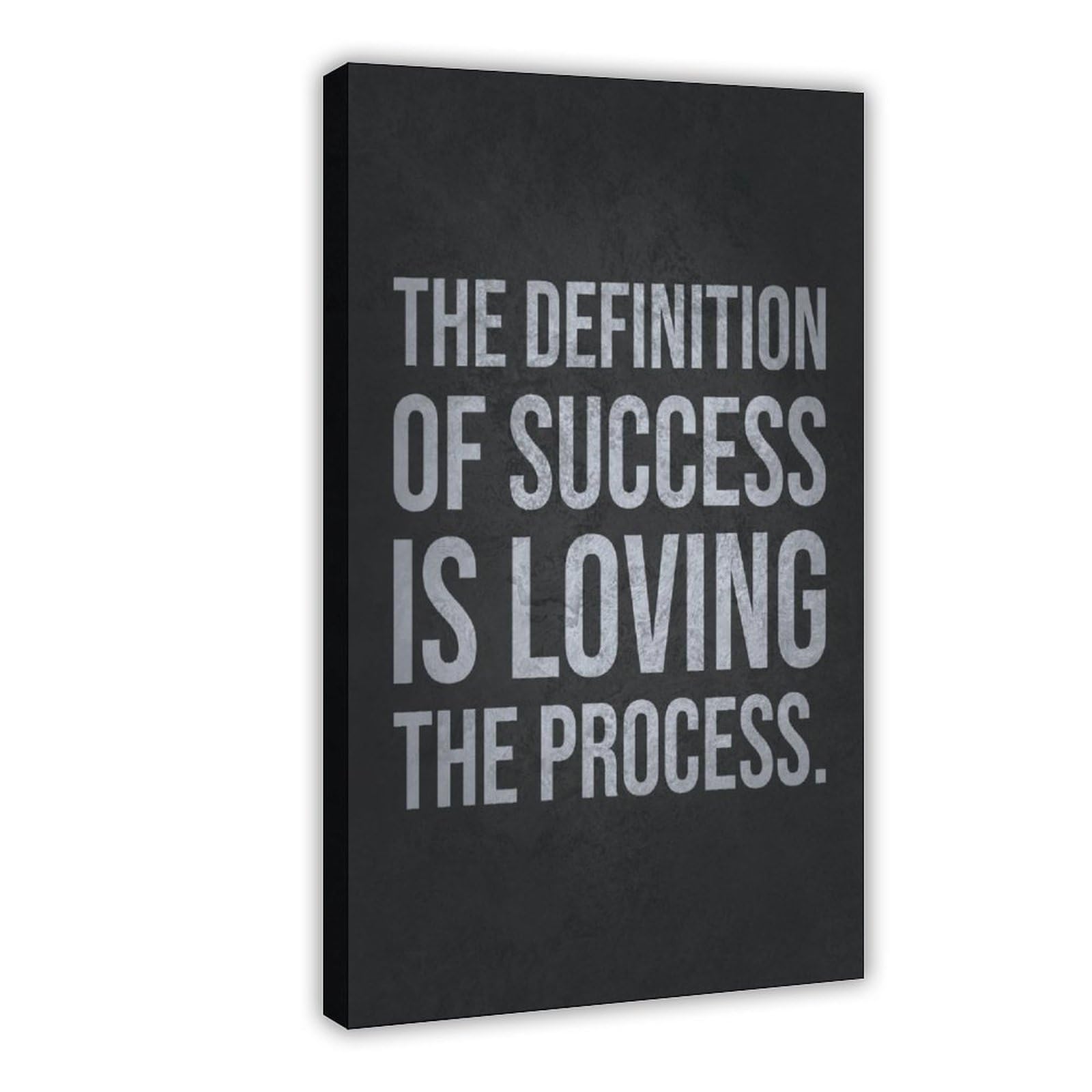 Póster motivacional con texto en inglés "Success Loving The Process - Póster motivacional con cita de ejercicio de fitness, arte de pared para gimnasio, hogar, estudio, oficina, 24 x 36 pulgadas (60 x