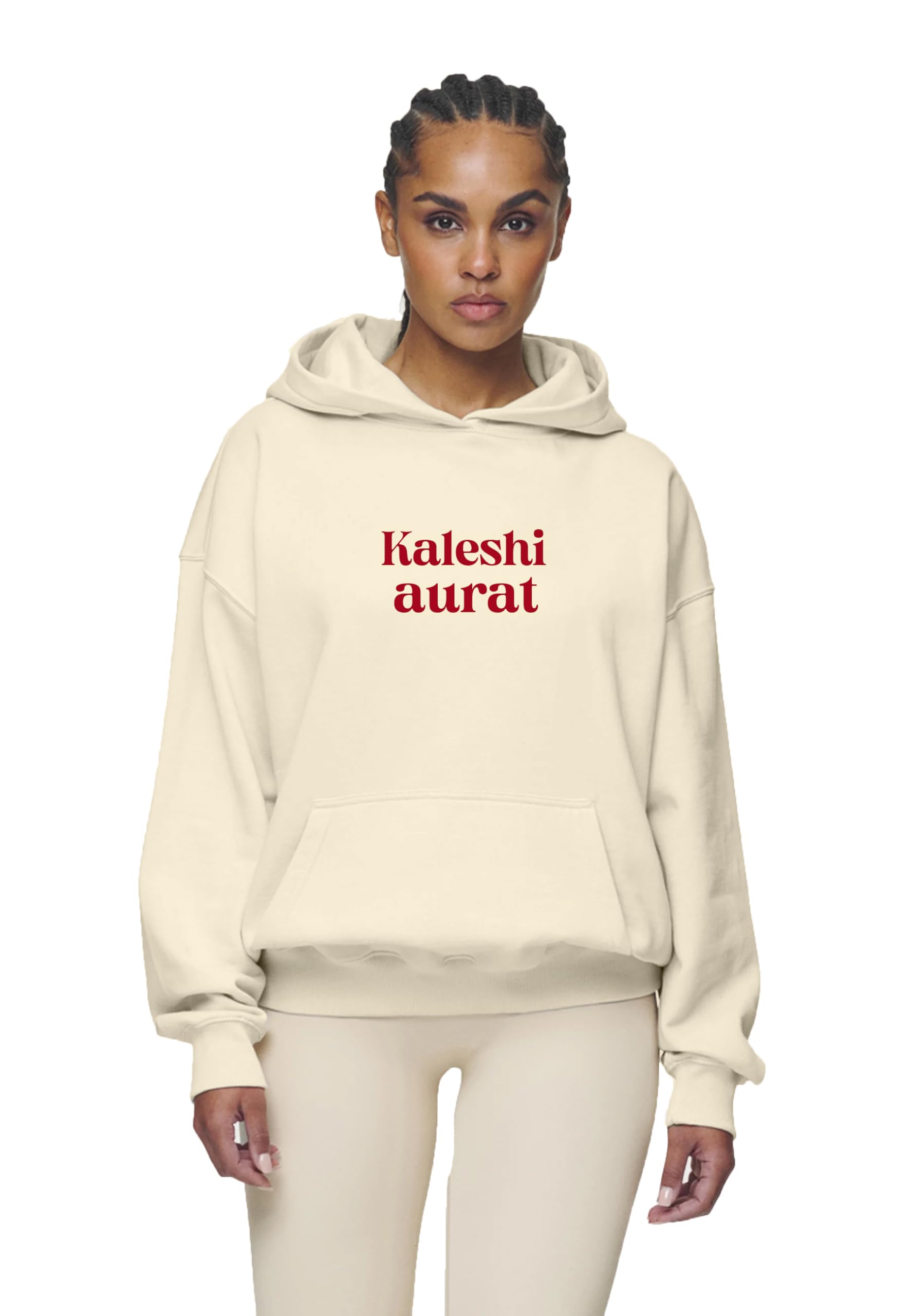 besick Calm Adami Kaleshi Aurat Printed Oversized Stylish Hooded Neck Couple Hoodies(RedMen/BeigeWomen)-picture-14
