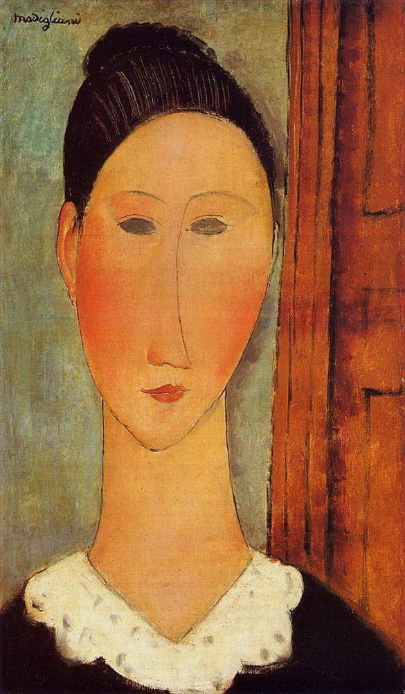 Amazon.co.jp: 17 枚の少女の頭の絵画アメデオ モディリアーニ