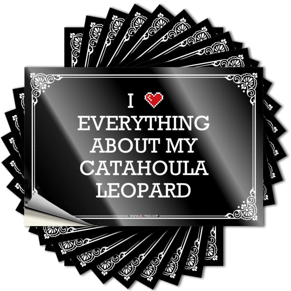 I Love Everything About My Catahoula Leopard Lake Life Decor Affirmation - Tattoo Cover Waterproof Decal(6X9CM)