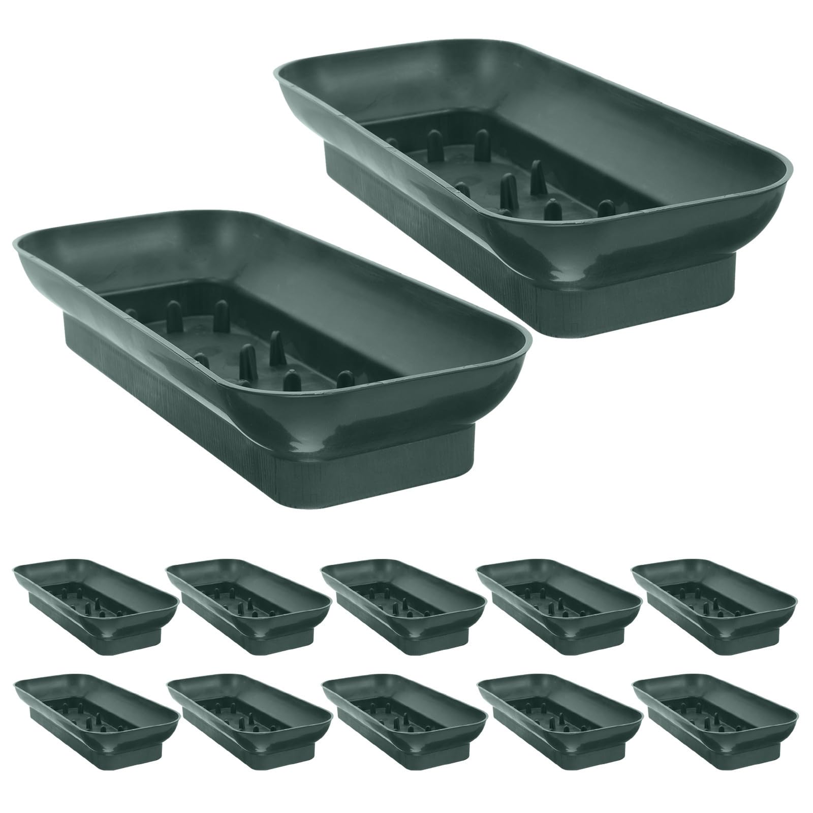 Soporte de maceta de pared rectangular para evitar caídas de ramos en podios y altares
