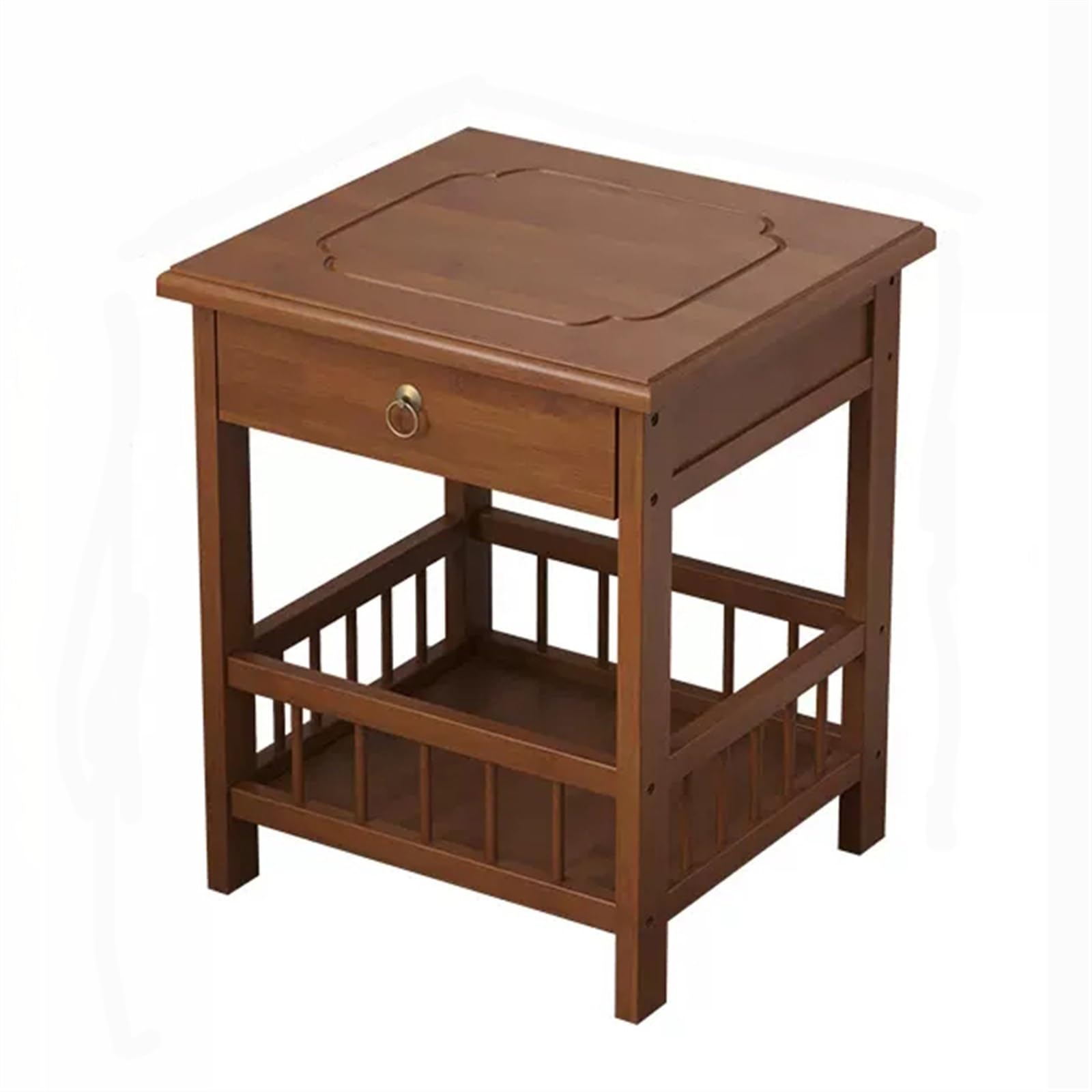 Table de chevet en bois avec tiroirs pour éviter les chutes d'objets la nuit