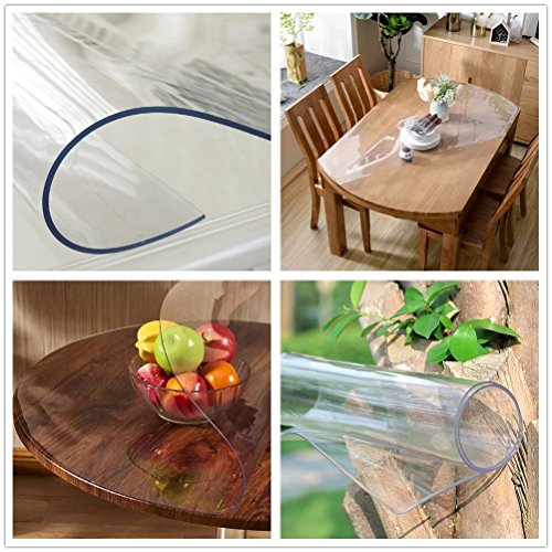 Signature's Custom Waterproof,Heat Resistant Pvc Protector For Table/Desk Table Pads Table Covers With Multi 23.6 X 48 Inches (60 X 122Cm), 1-Mm Clear #TOP2