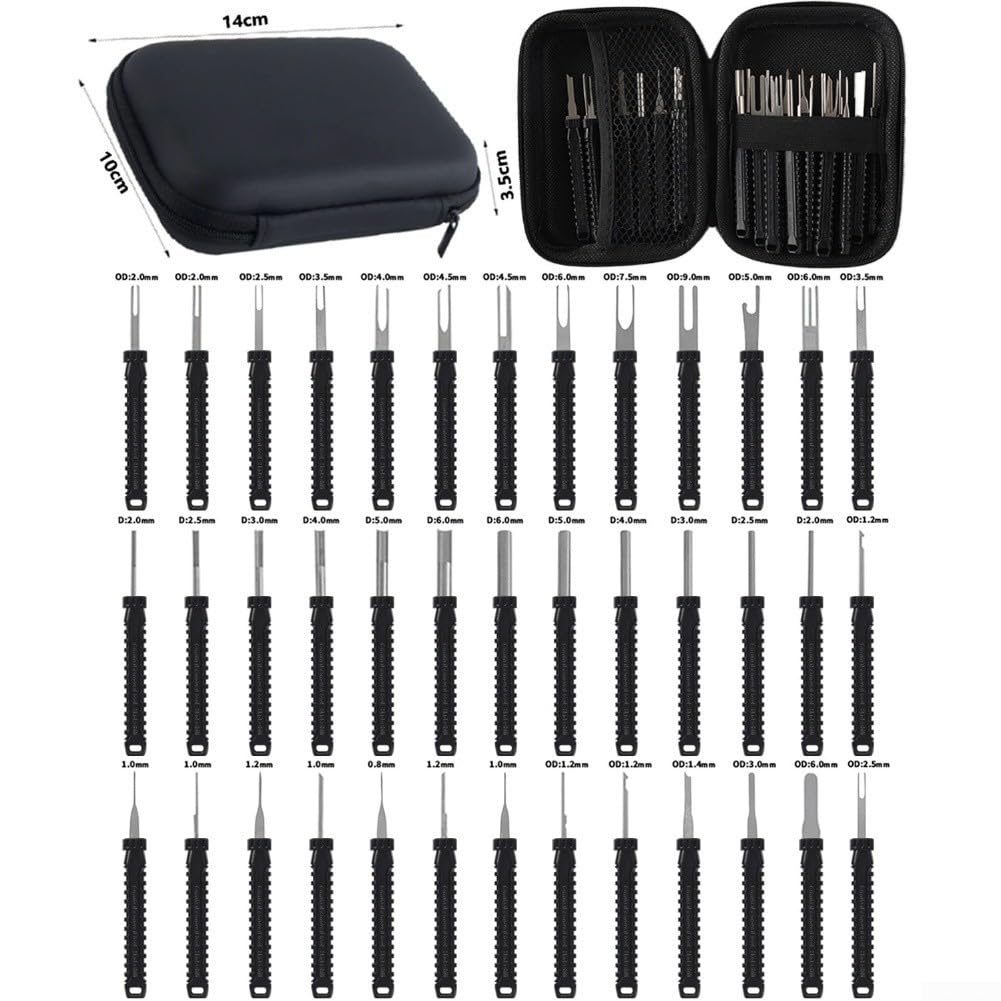 Kit Extractor de Pines 39 Piezas para acero Inoxidable Kit Extractor