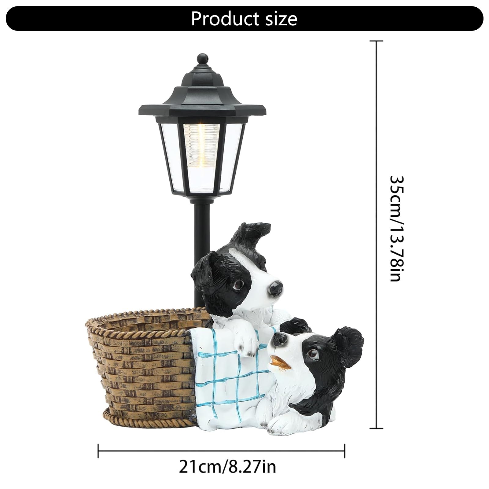 Luce solare decorativa per esterni illuminazione da giardino in resina texture illuminazione notturna perfetta per cortile vialetto bambini presente luci solari da giardino