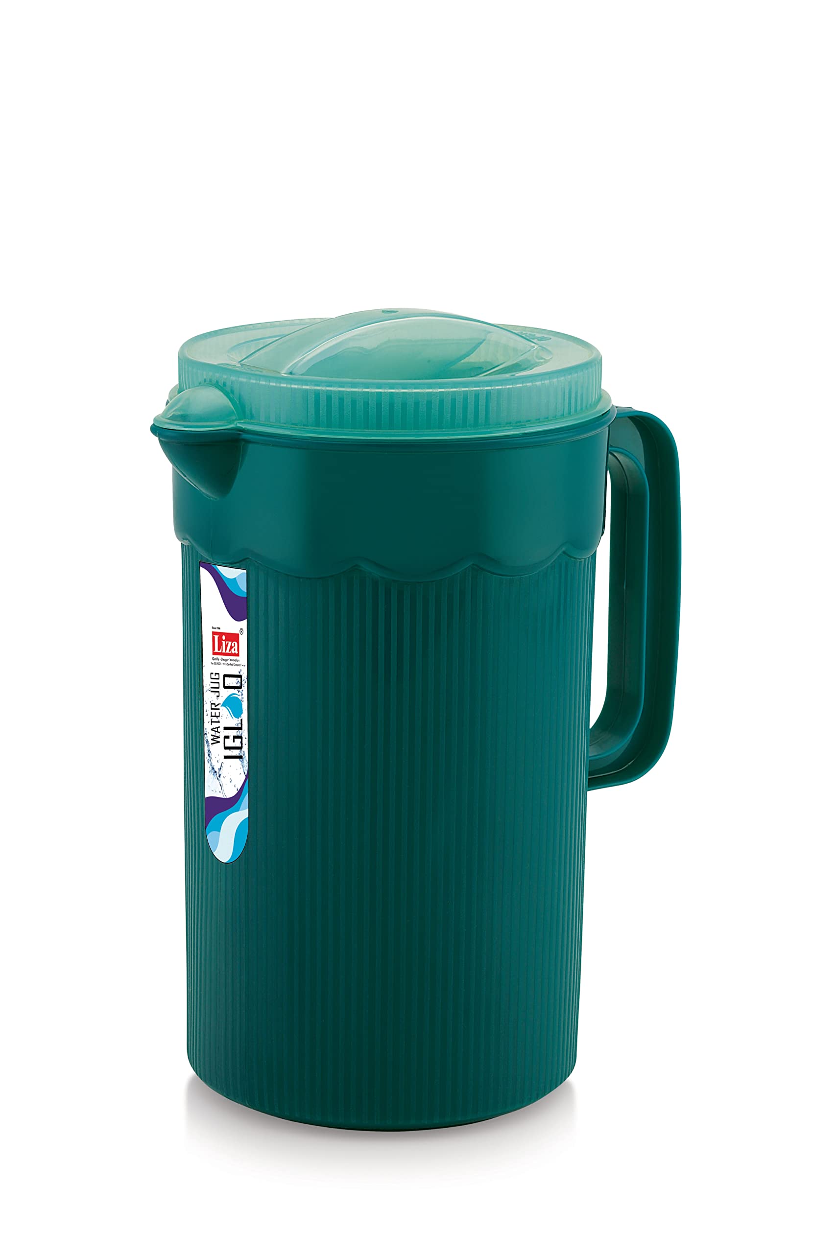 Nabhya 2.3Ltr Plastic Water & Juice Jug, Drinking Beverage Jug,with Lid for Daily Uses, (Green)