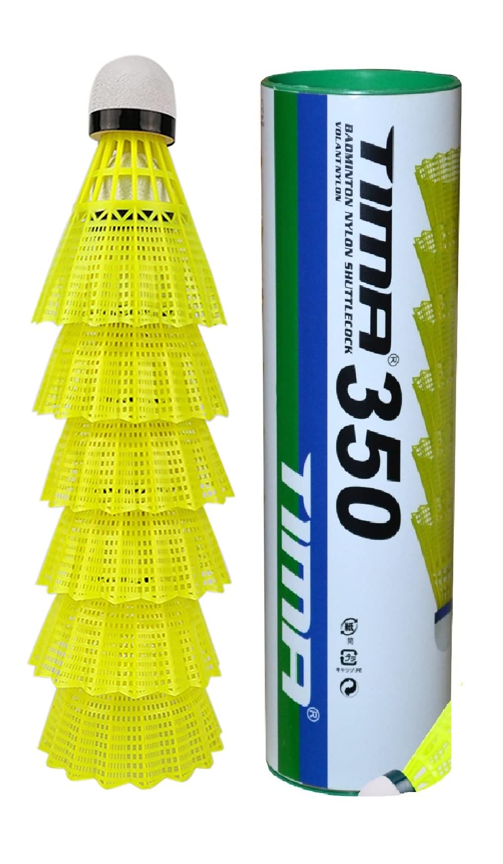 Tima Nylon Shuttlecock for Boys and Girls Pack of 6 Green (B09JMN8Y1C) Amazon Price History, Amazon Price Tracker