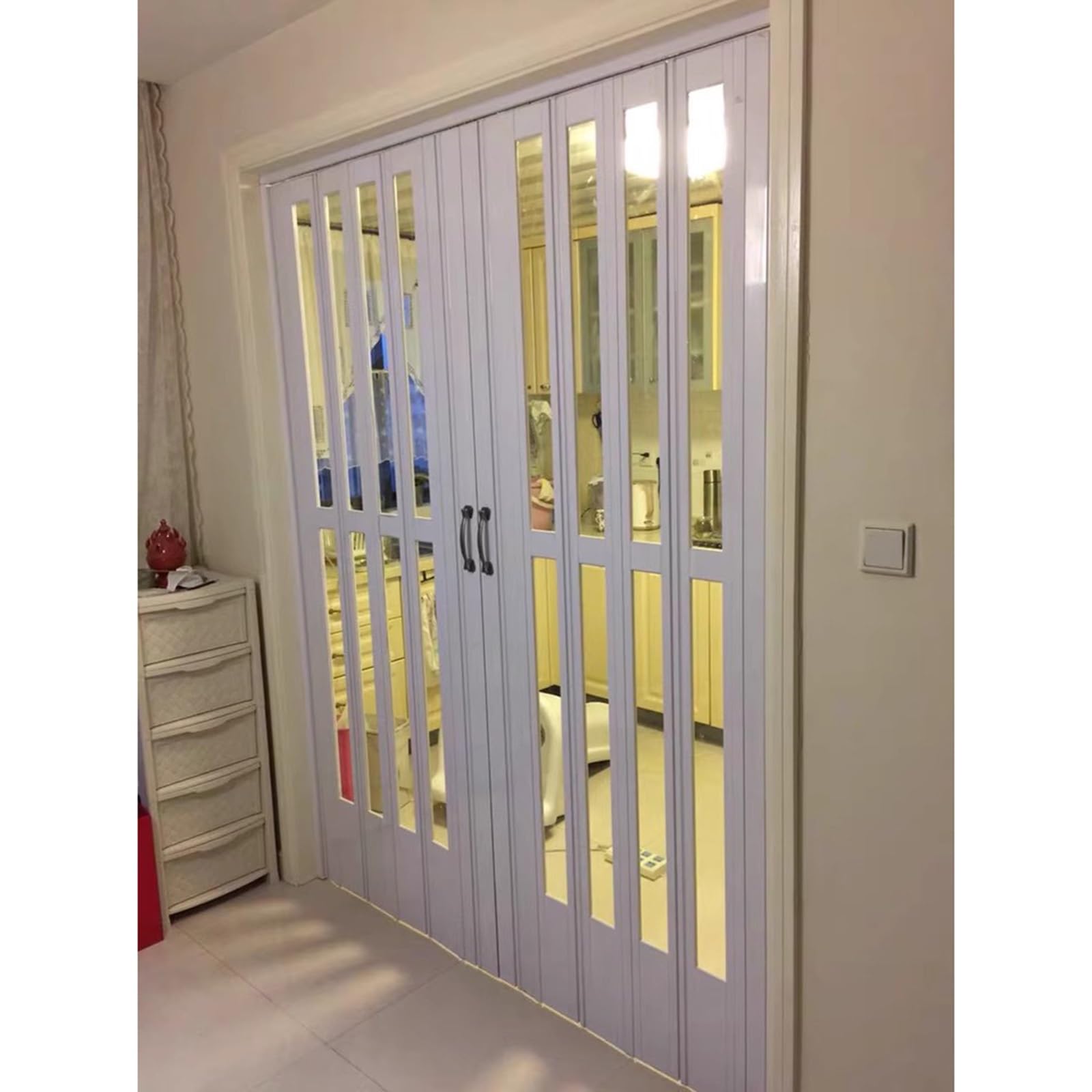Acryl Bifold Falttür, Innenraumteiler für Haus & Büro