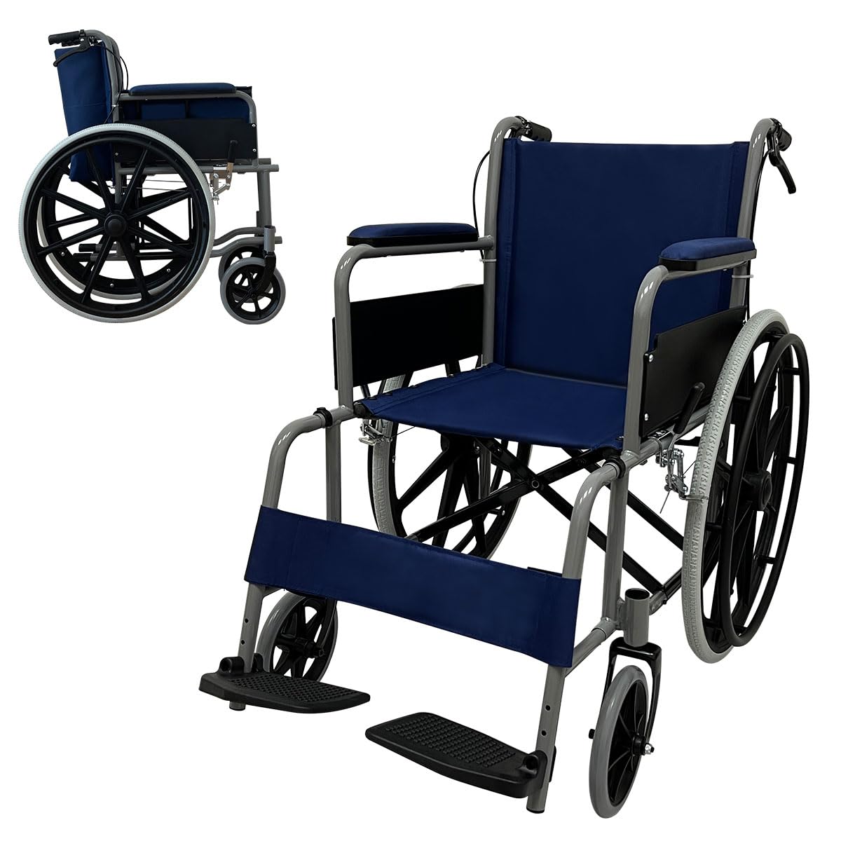 Amazon | RAKU 車椅子 自走式 介助式 兼用 24インチ ノーパンクタイヤ