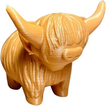 MichiganMootique Highland Cow Figurine, Highlands Cow Decor, Highlander Cow Gift, Cow Print, Bathroom, Gifts, Nursery, Highland Baby Stuff Decoration