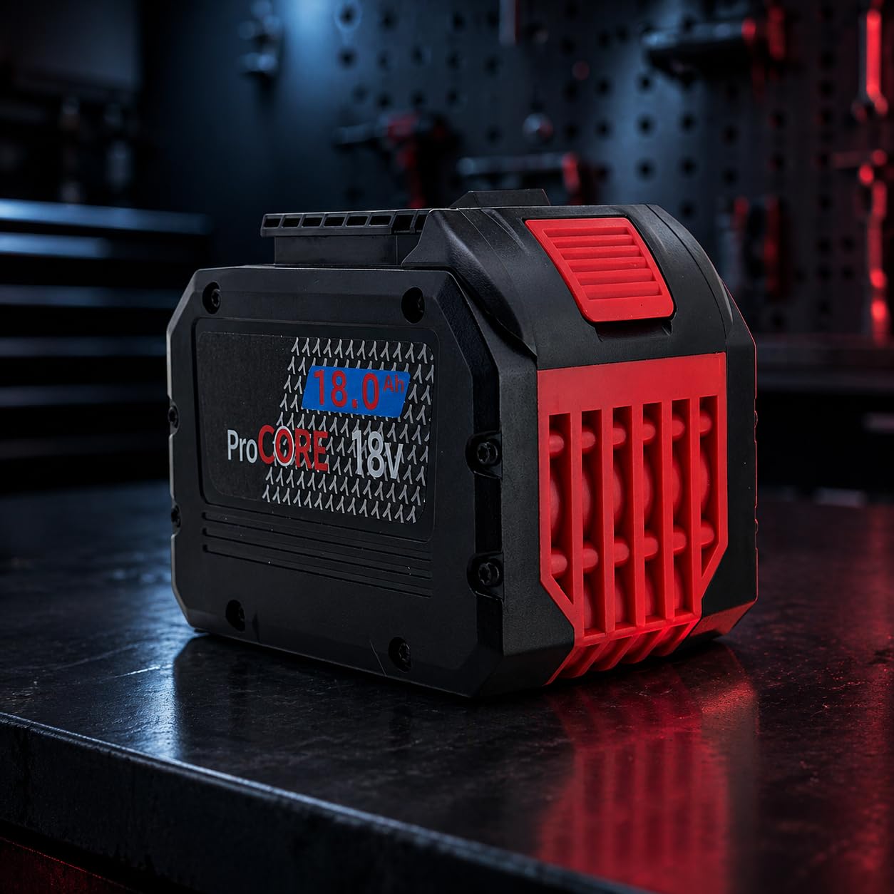 Batería de 18 Ah compatible con sistema Bosch Professional de 18 V, batería de ion de litio de alto rendimiento, para dispositivos GBA/ProCORE, larga duración y alto rendimiento