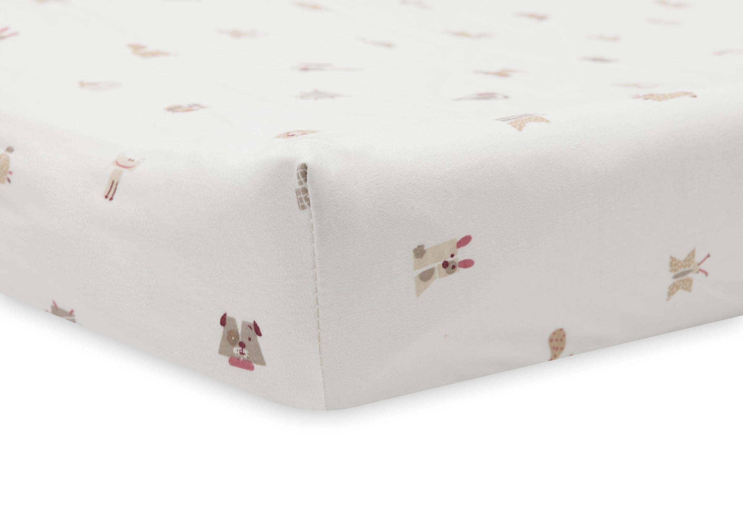Jollein Jersey Changing Mat Cover - Animal Friends - 50x70cm - 100% Cotton - Oeko-TEX Certified - Changing Pad Cover - Image 3