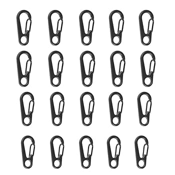 Amazon.co.jp: Generies 20個セット 小型カラビナミニ
