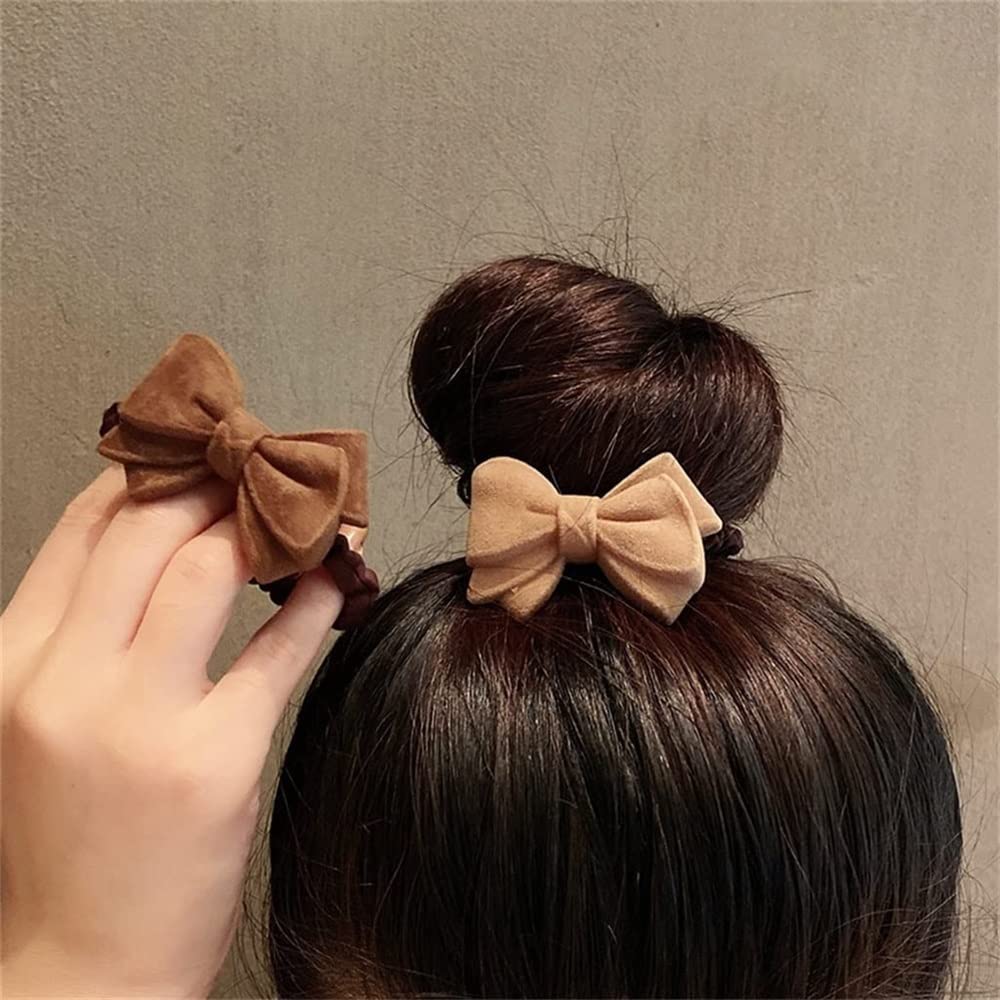 Feste Elastici Capelli Peluche Fiocco Velluto Di Cavallo Corda Per Capelli Per La Testa Anello Ragazza Accessori Per Decorazione Eleganti