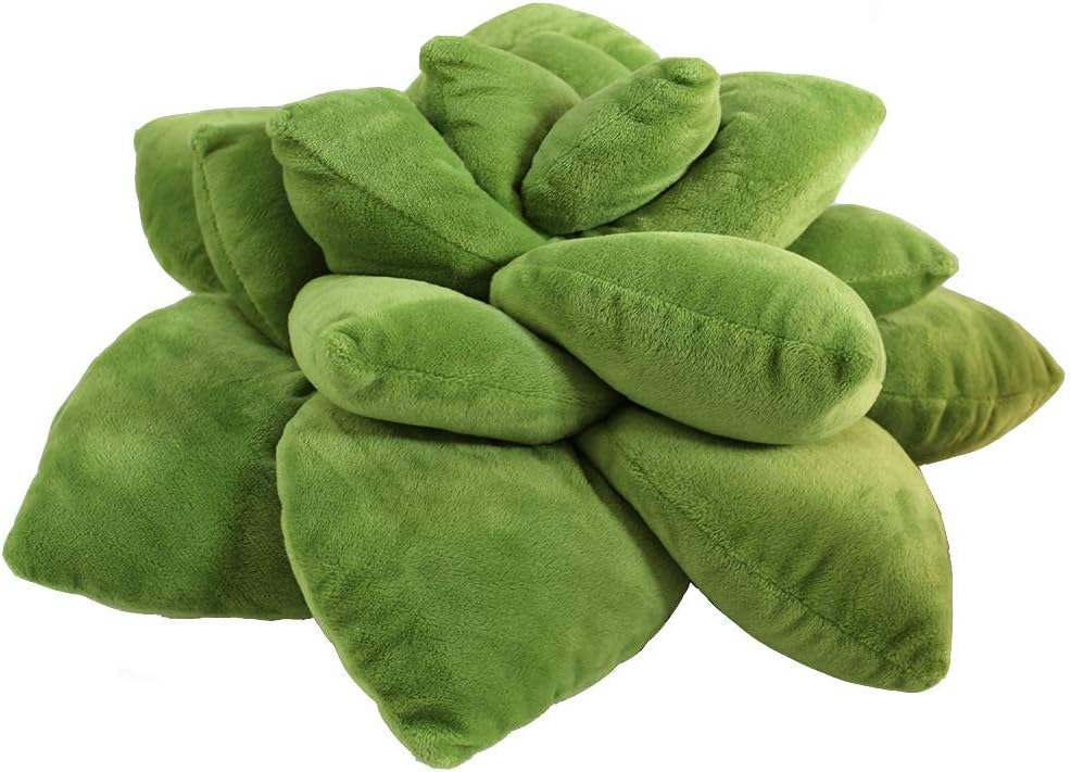 Succulent Cactus Décor Pillow for Green or Garden Lovers Green Nursery Living Room Accent 3D Shape to Create Your Life Size Lush Home Terrarium - Olive Green : Everything Else