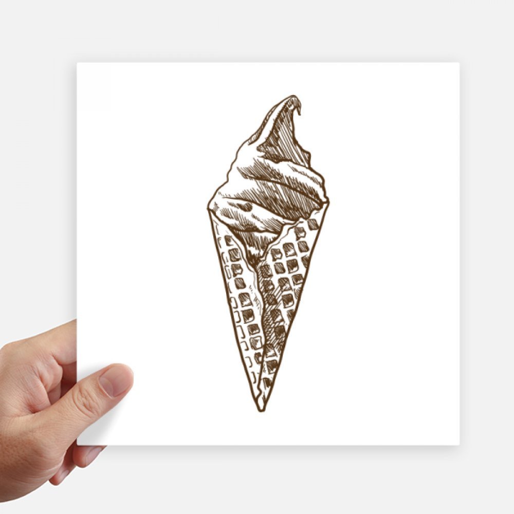 Pegatinas de conos de helado de 20 cm impermeables y resistentes para pared moto y maleta